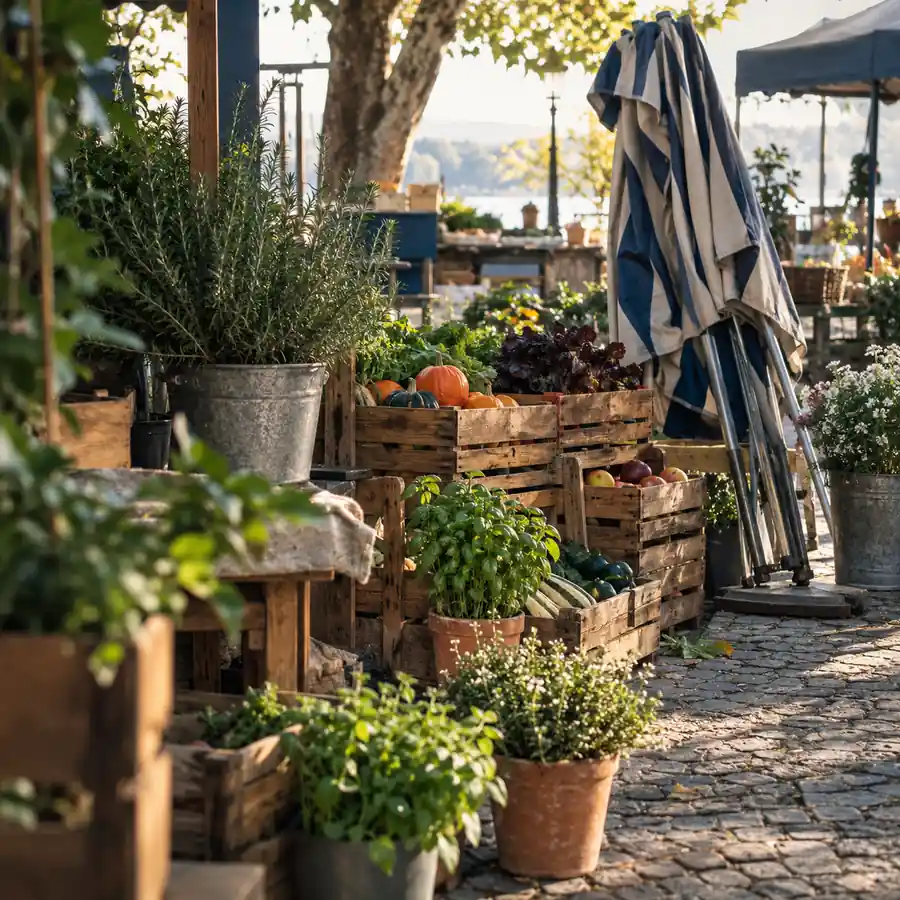 Illustration of seasonal businesses equipment and workspace